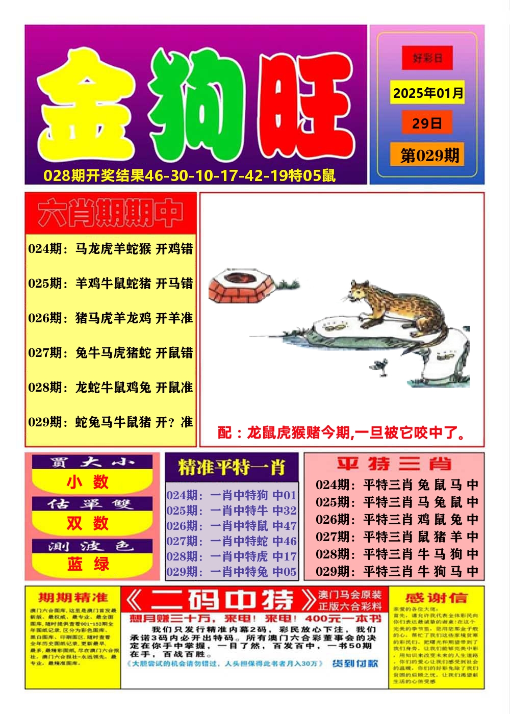 澳门金狗旺A 第29期
