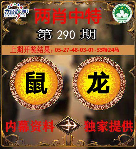 两肖中特 第290期