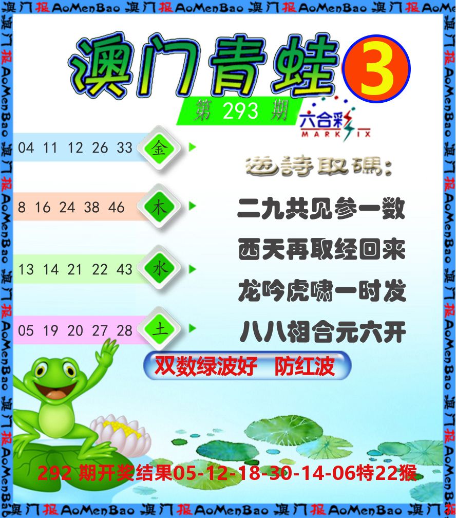 青蛙系列3 第293期