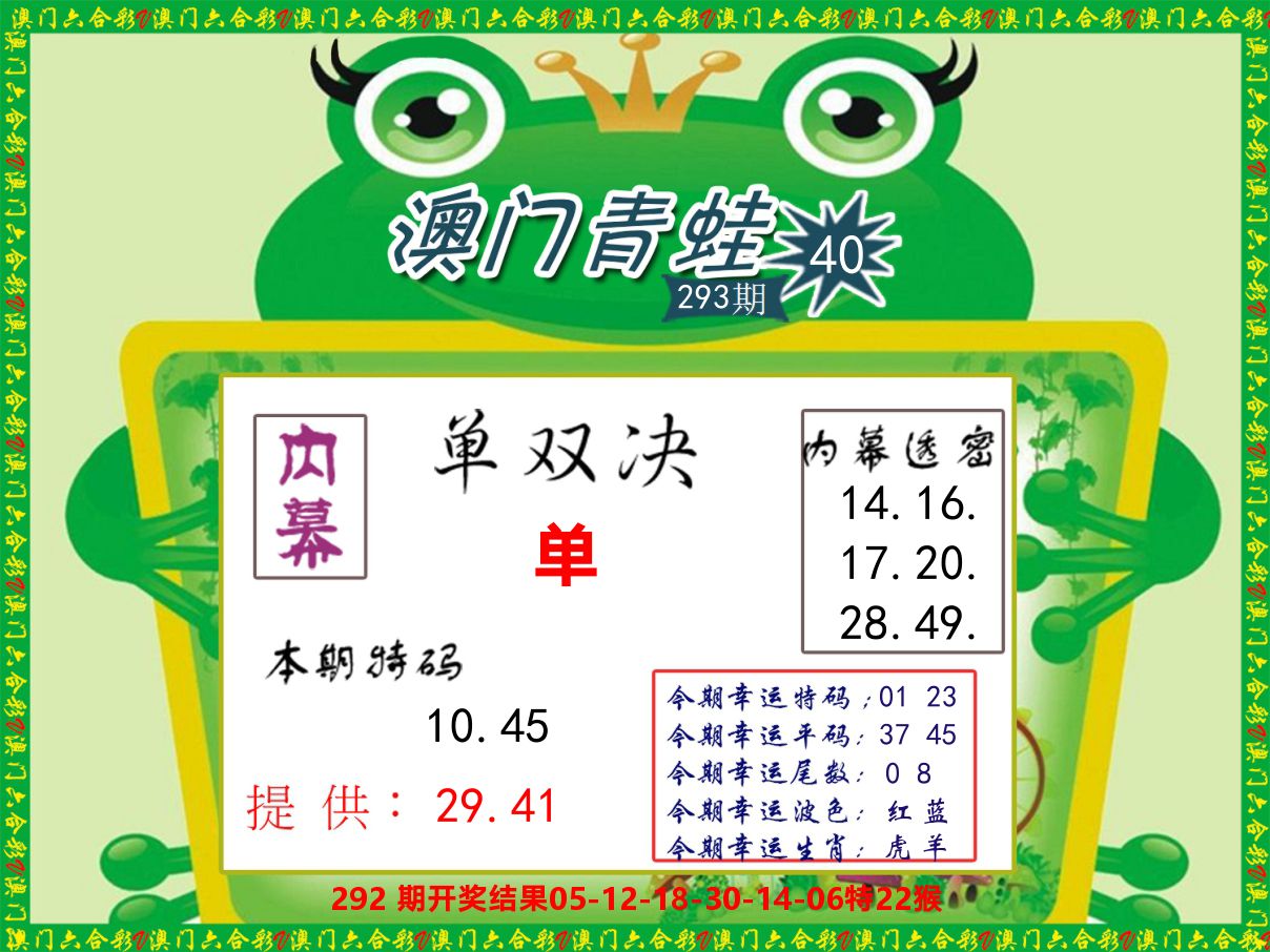 青蛙系列50 第293期
