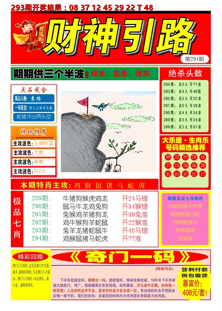 财神引路 第294期