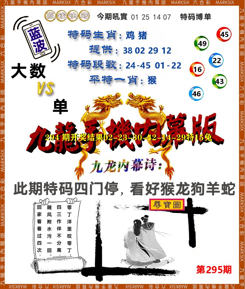 九龙手机内幕 第295期