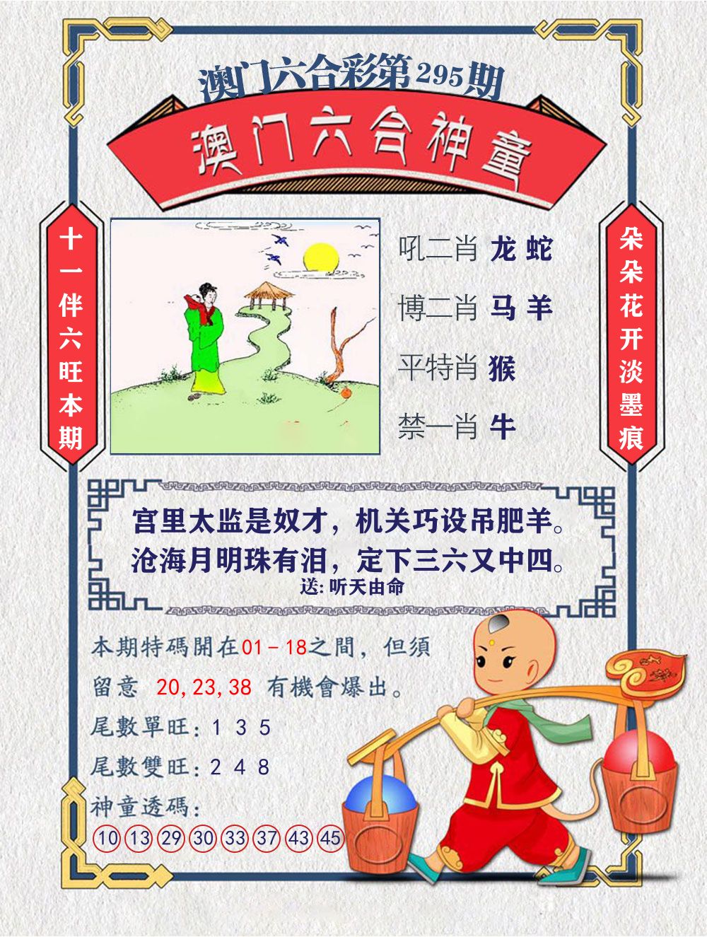 六合神童 第295期