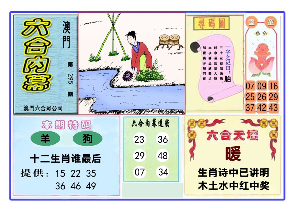 六合内幕 第295期