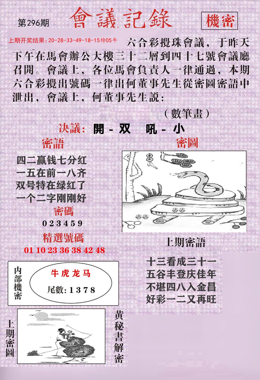 会议记录 第296期