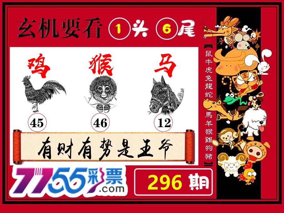 玄机要看 第296期