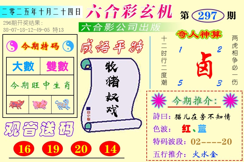 澳门六合玄机 第297期