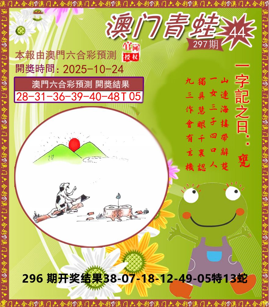 青蛙系列44 第297期
