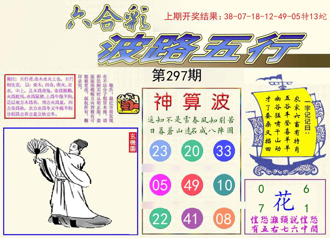 波路五行 第297期