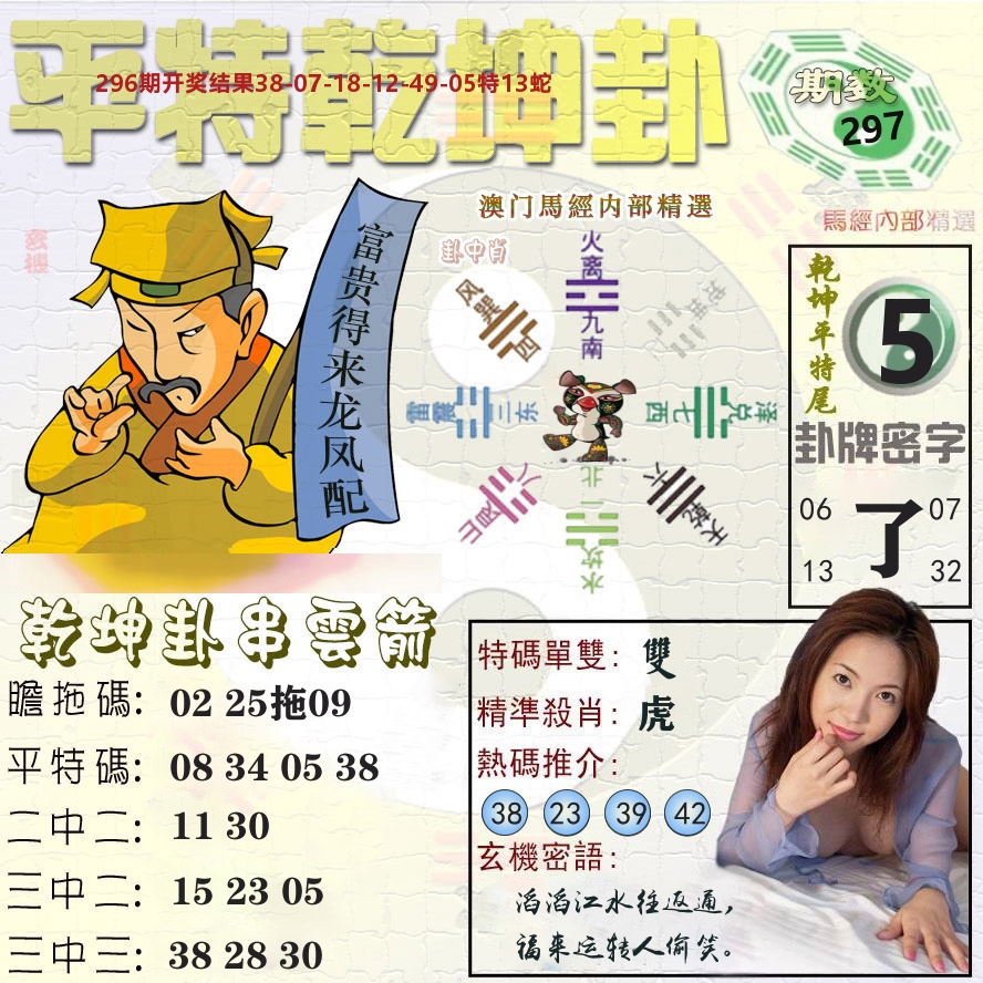 平特乾坤卦 第297期