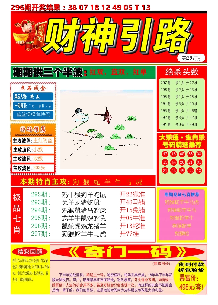 财神引路 第297期