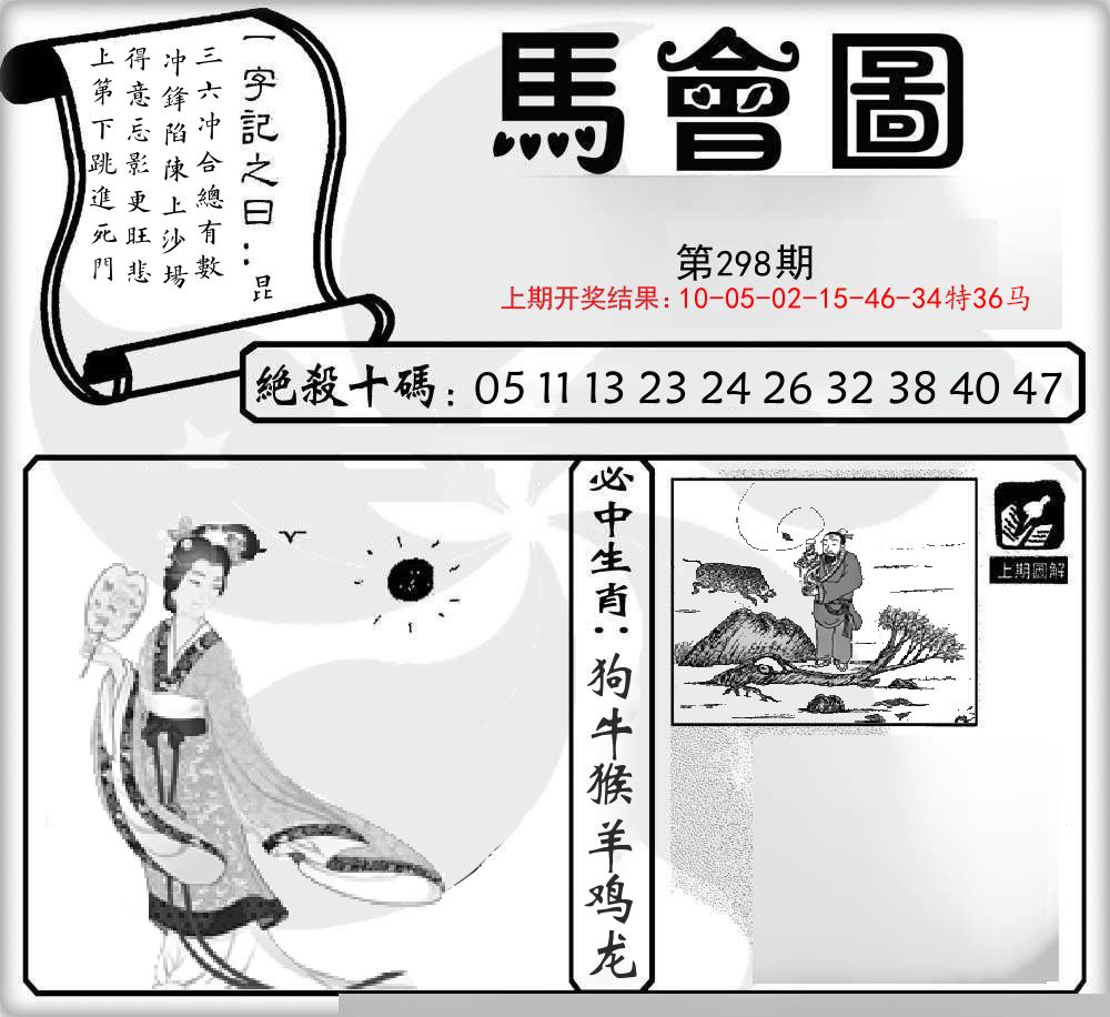 马会图 第298期