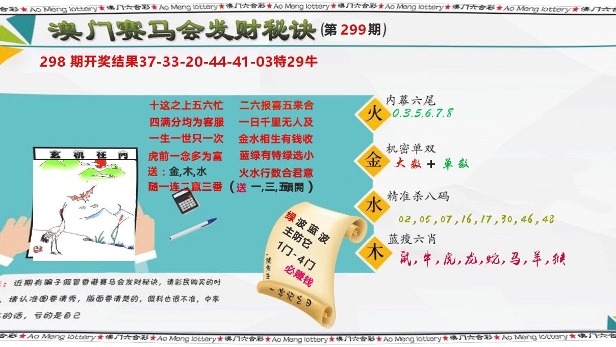 发财秘诀 第299期