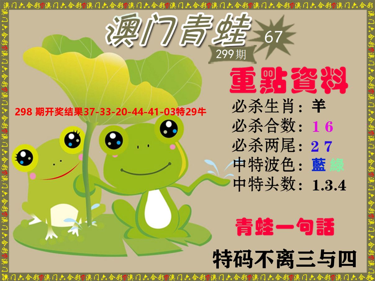 青蛙系列67 第299期