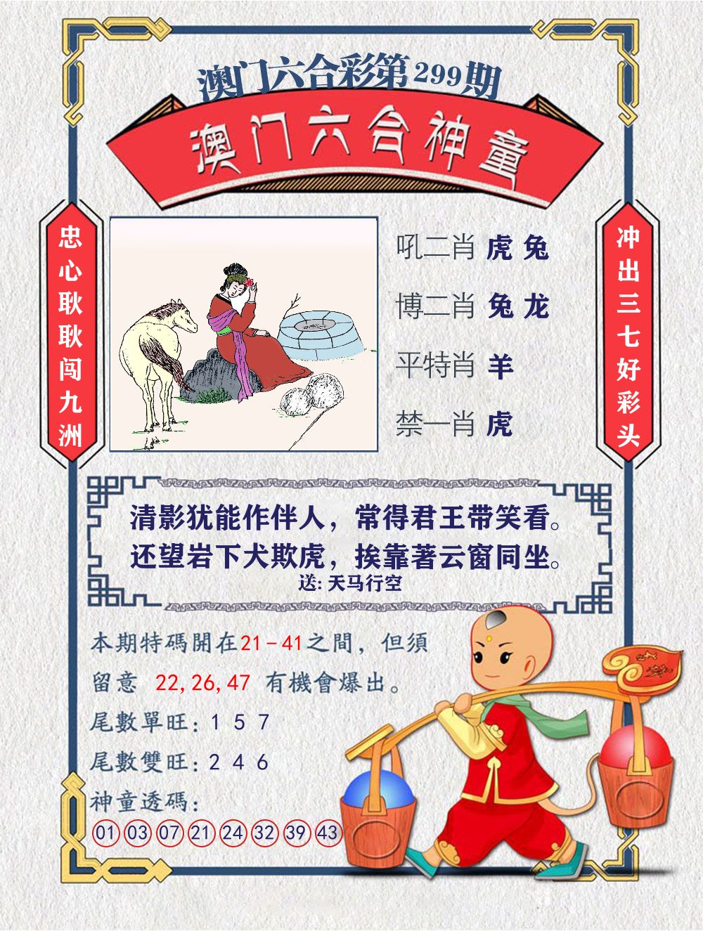 六合神童 第299期