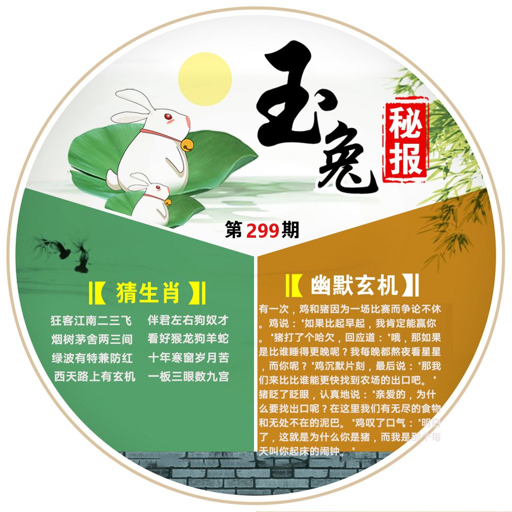 玉兔秘报 第299期