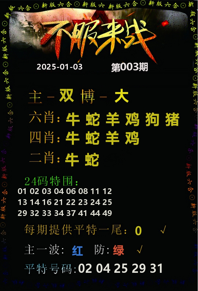 不服来战 第3期