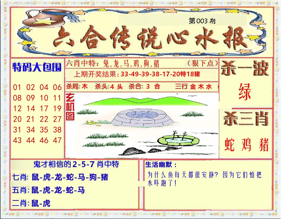六合传说心水报 第3期
