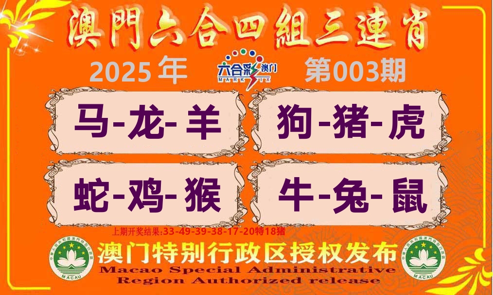 六合三连肖 第3期