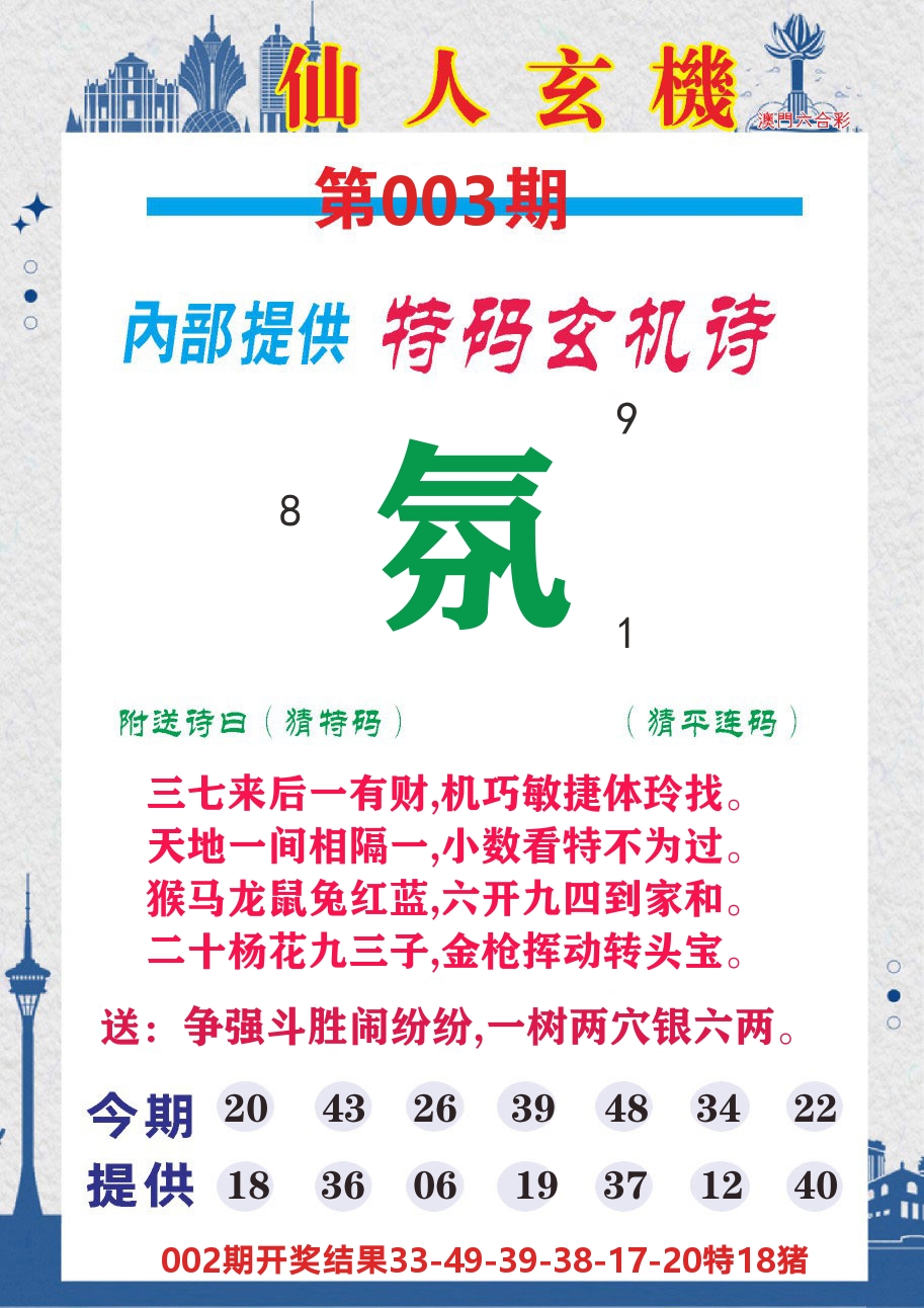 澳门钱多多D 第3期