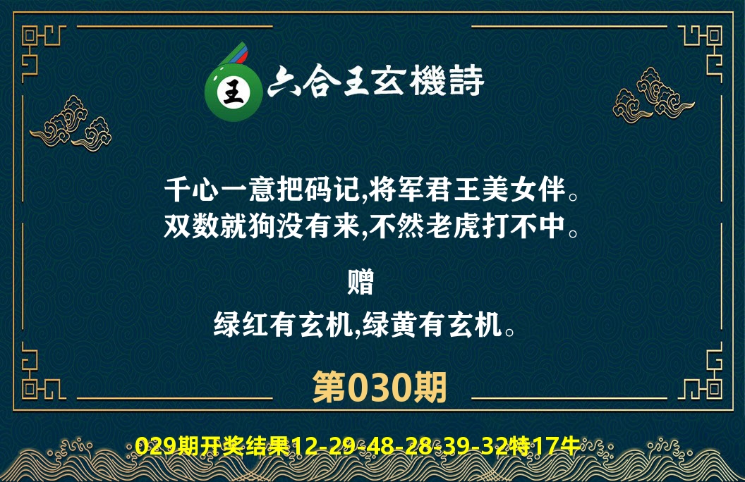 六合王玄机诗 第30期