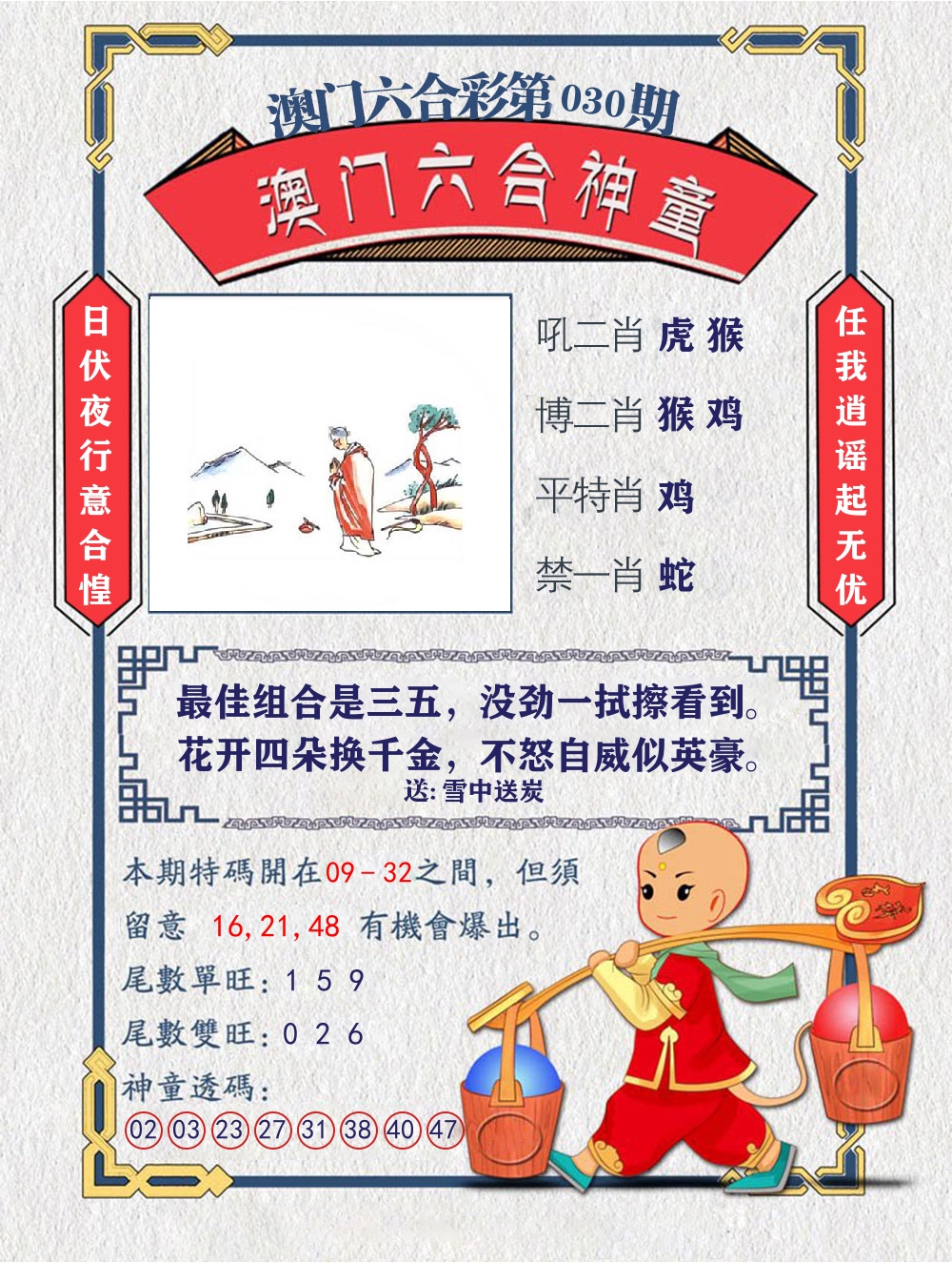 六合神童 第30期