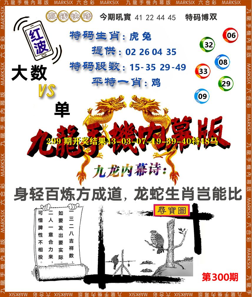 九龙手机内幕 第300期