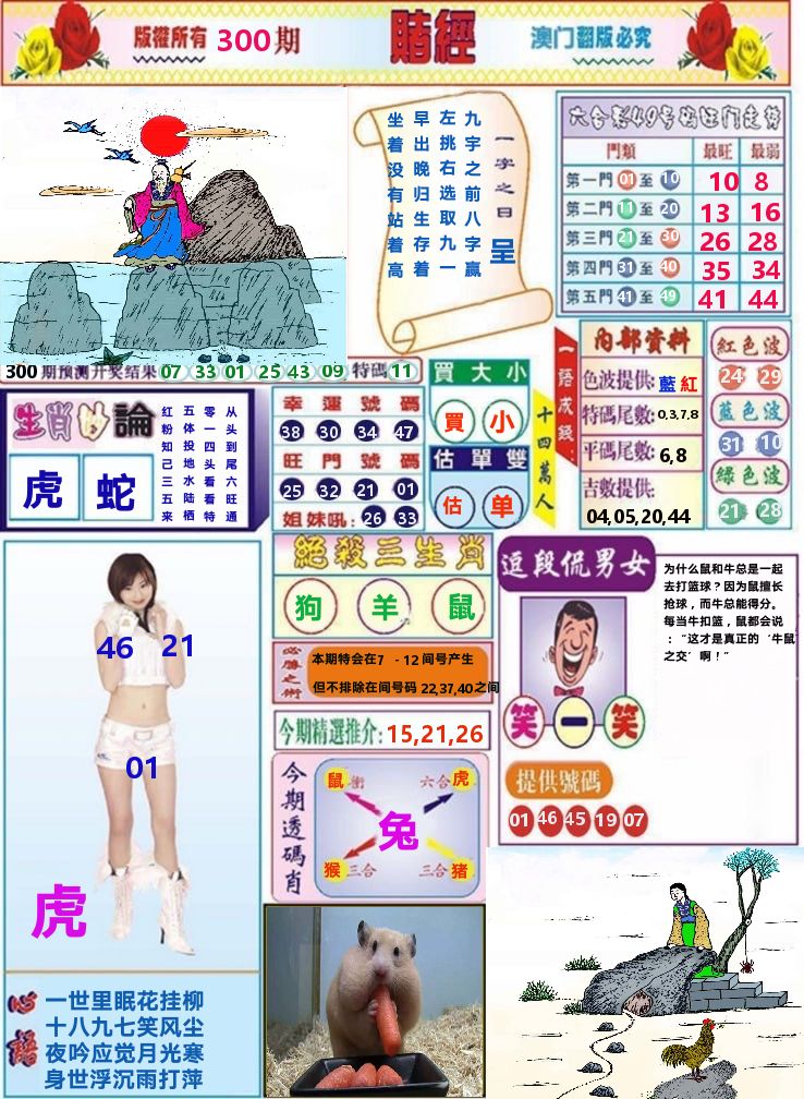 澳门赌经 第300期