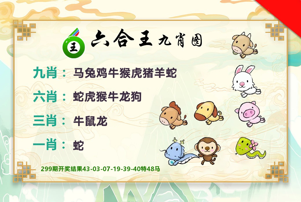 六合王九肖图 第300期