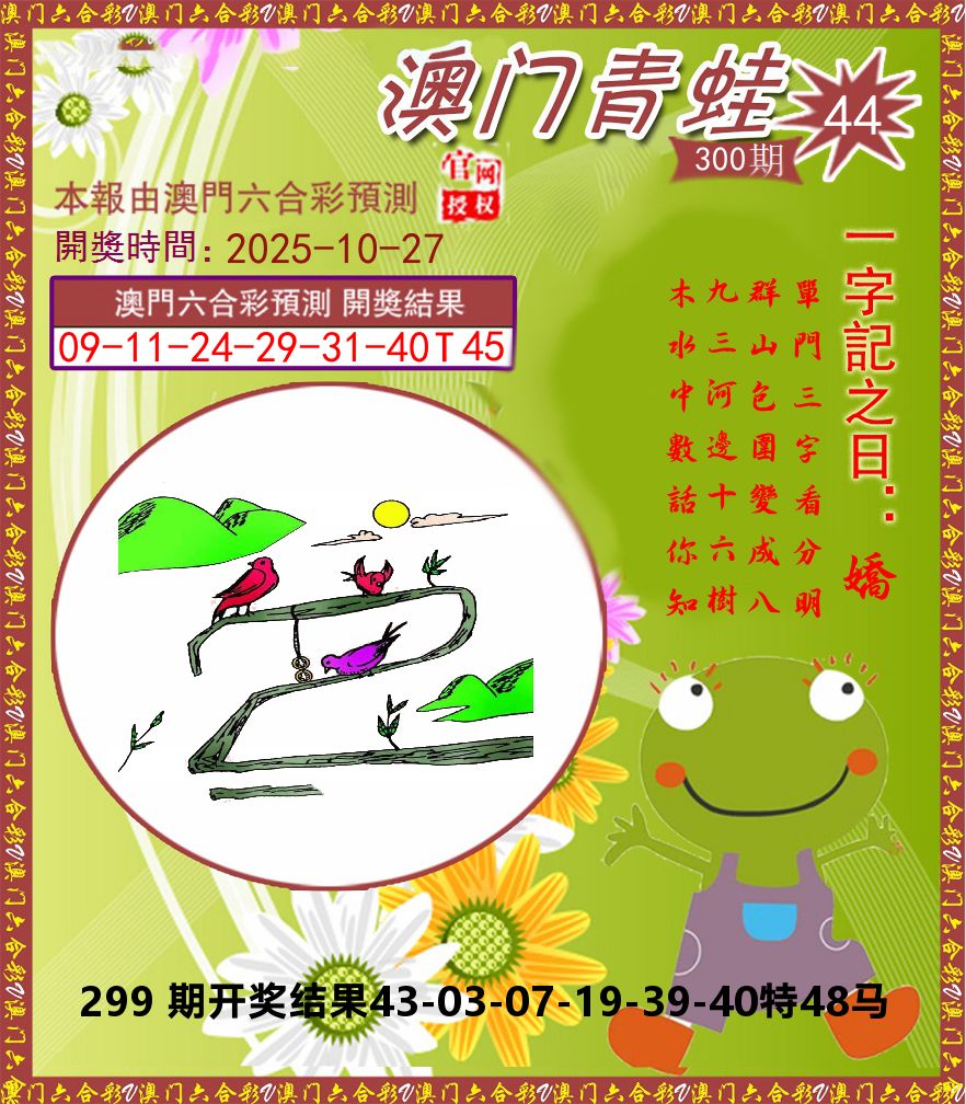 青蛙系列44 第300期
