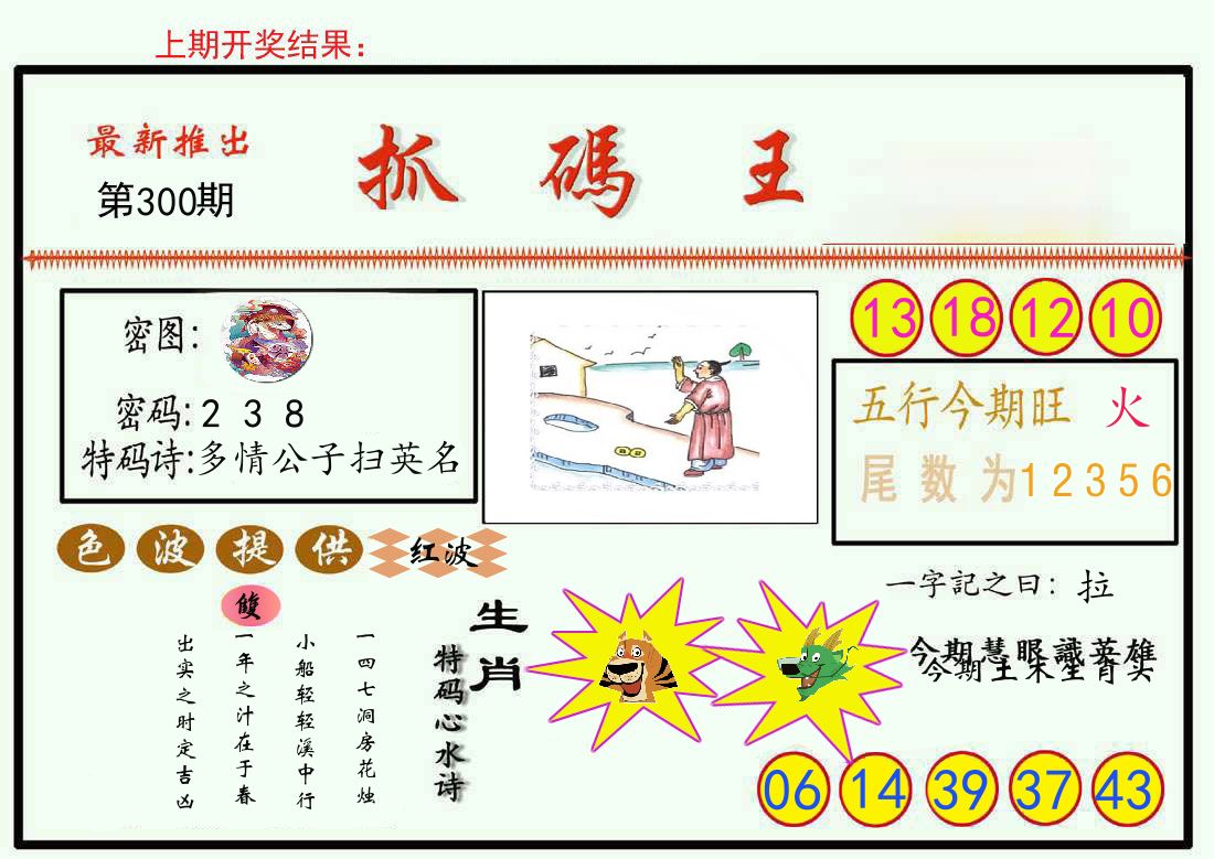 最新抓码王 第300期