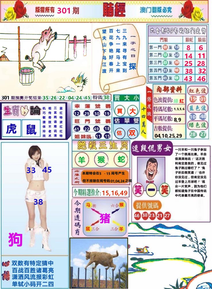 澳门赌经 第301期