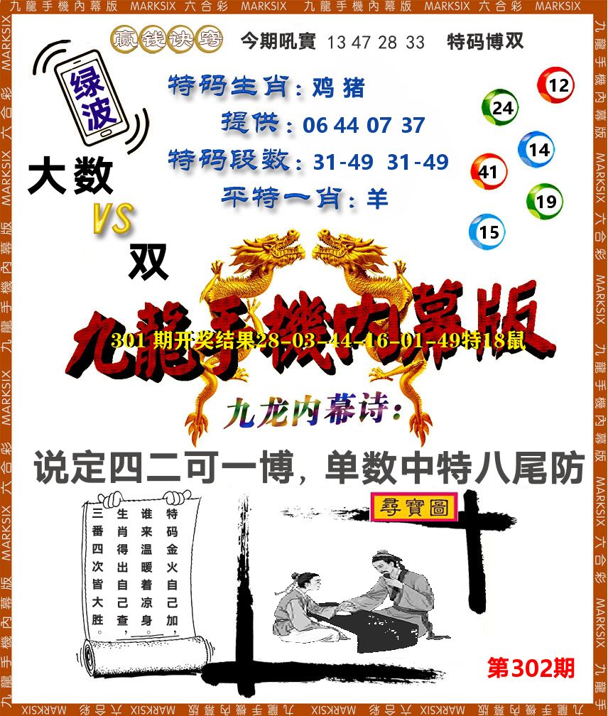 九龙手机内幕 第302期