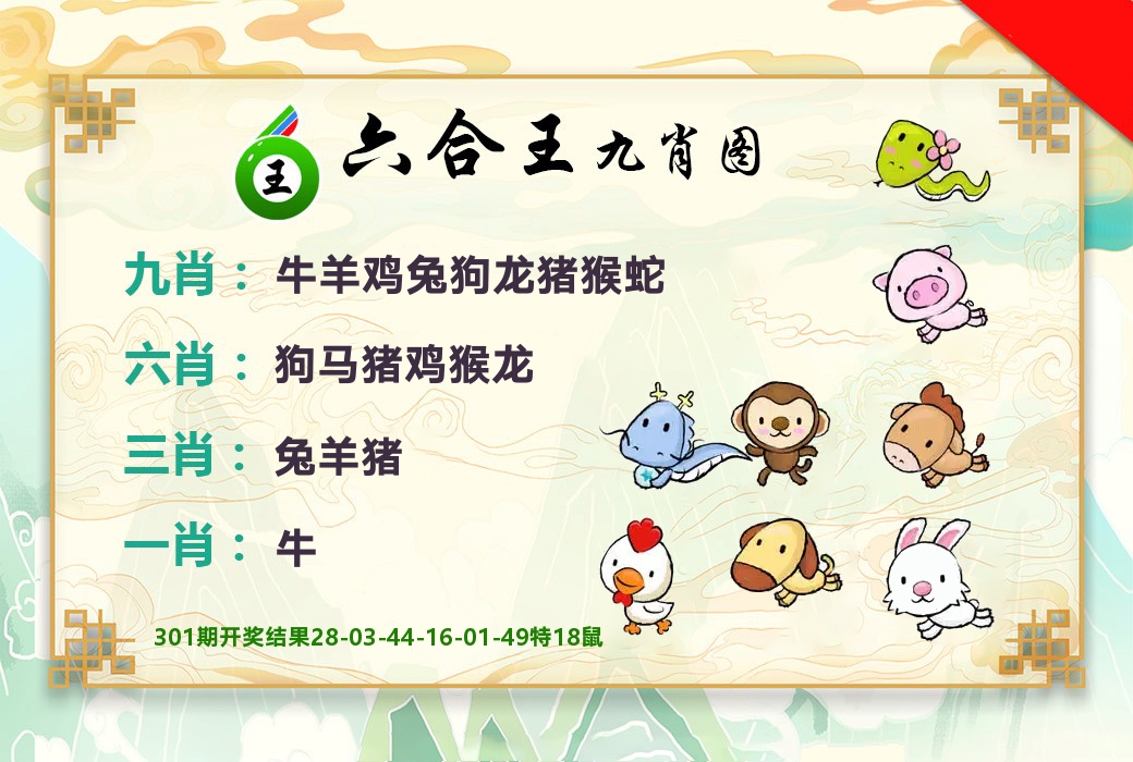 六合王九肖图 第302期