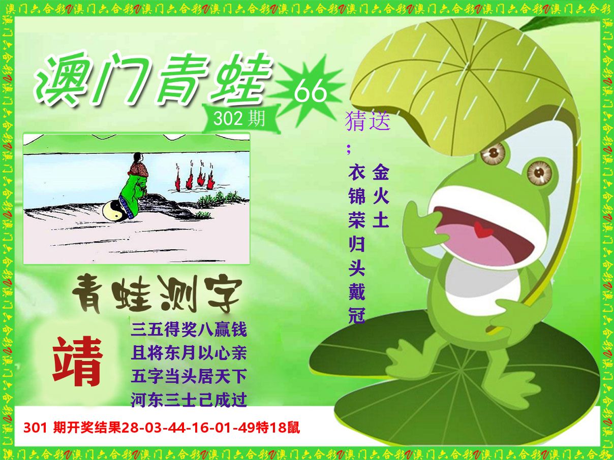 青蛙系列66 第302期