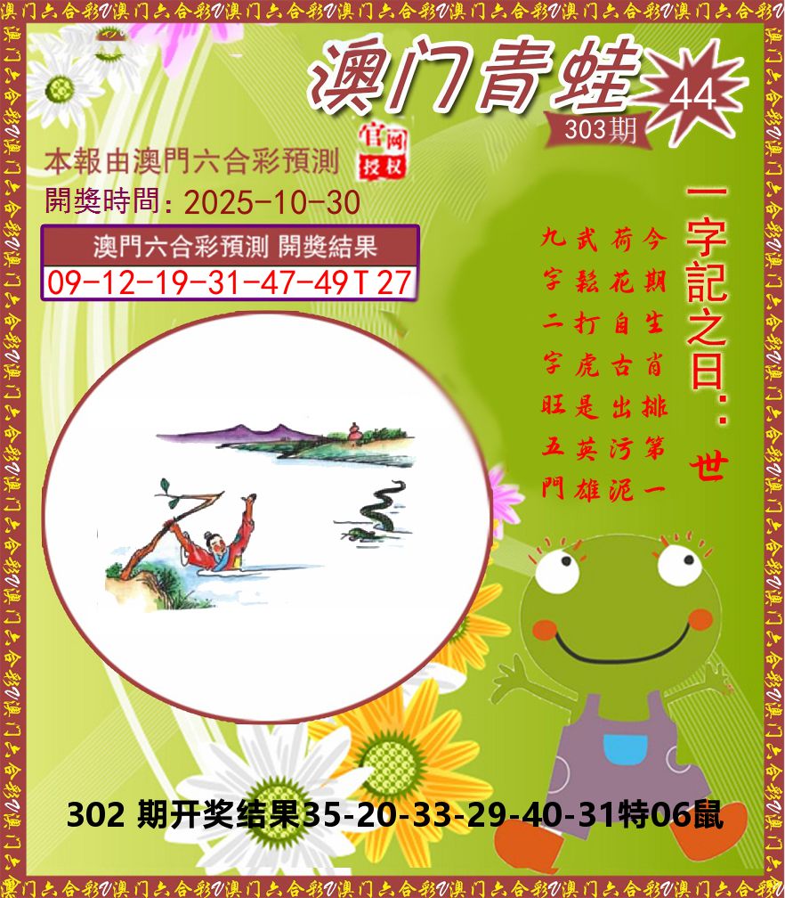 青蛙系列44 第303期