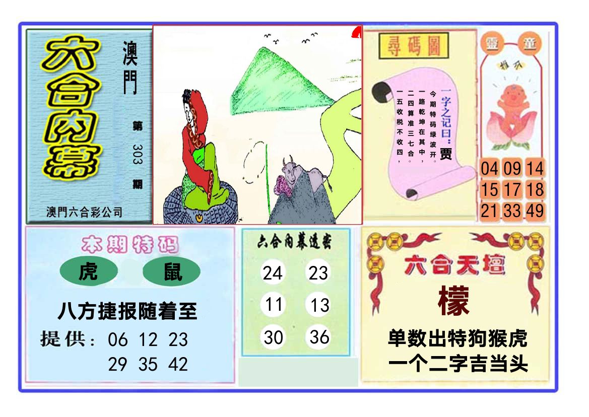六合内幕 第303期
