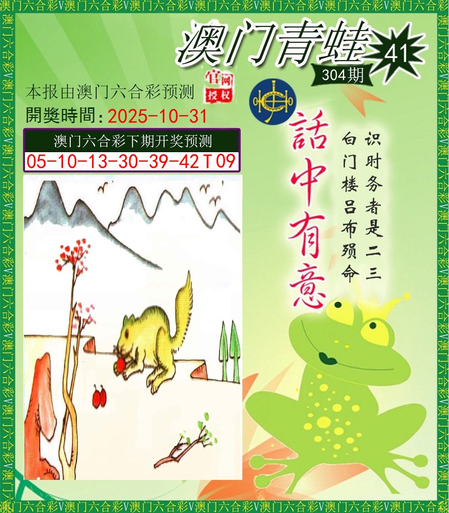 青蛙系列43 第304期
