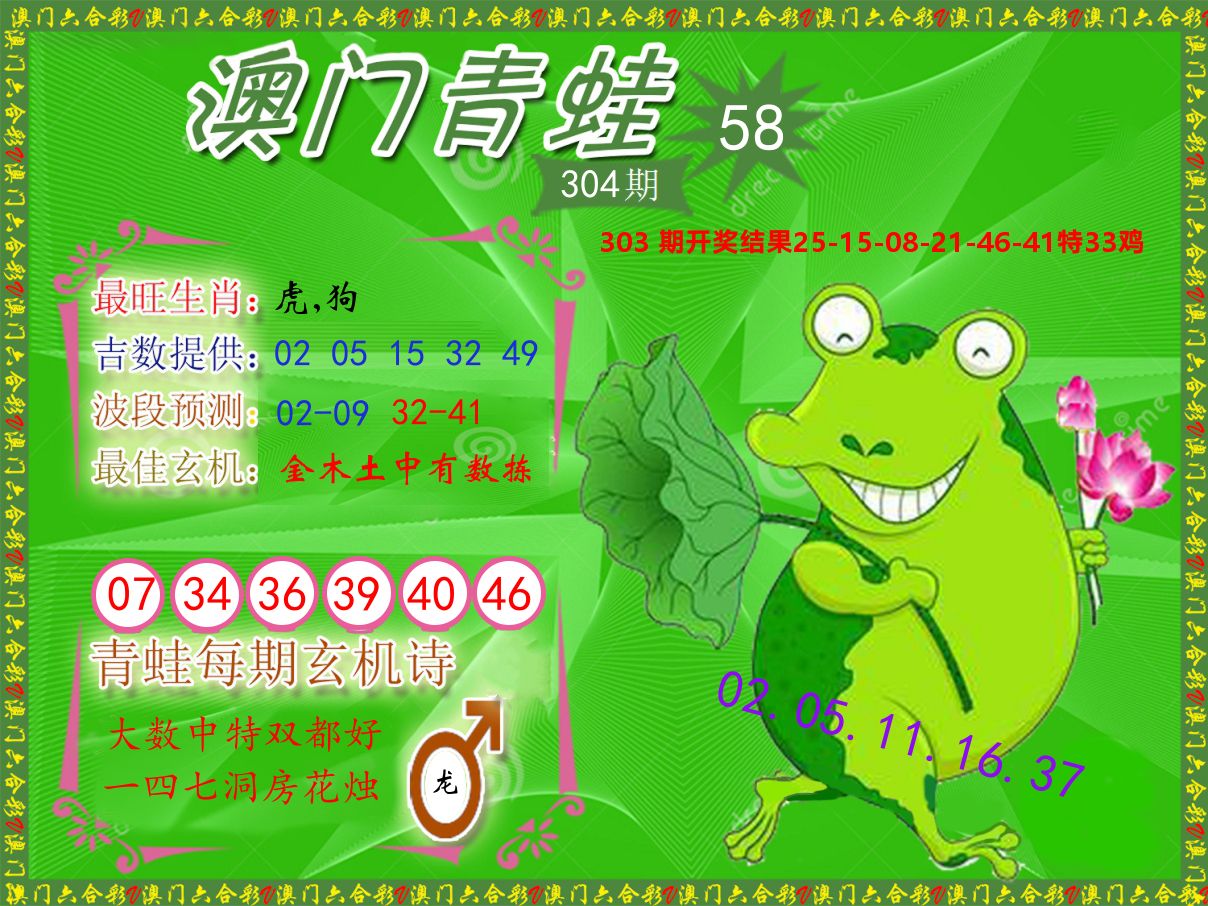 青蛙系列58 第304期
