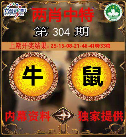 两肖中特 第304期