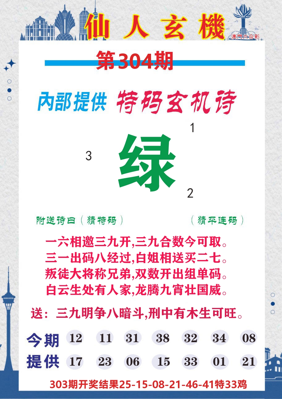 澳门钱多多D 第304期