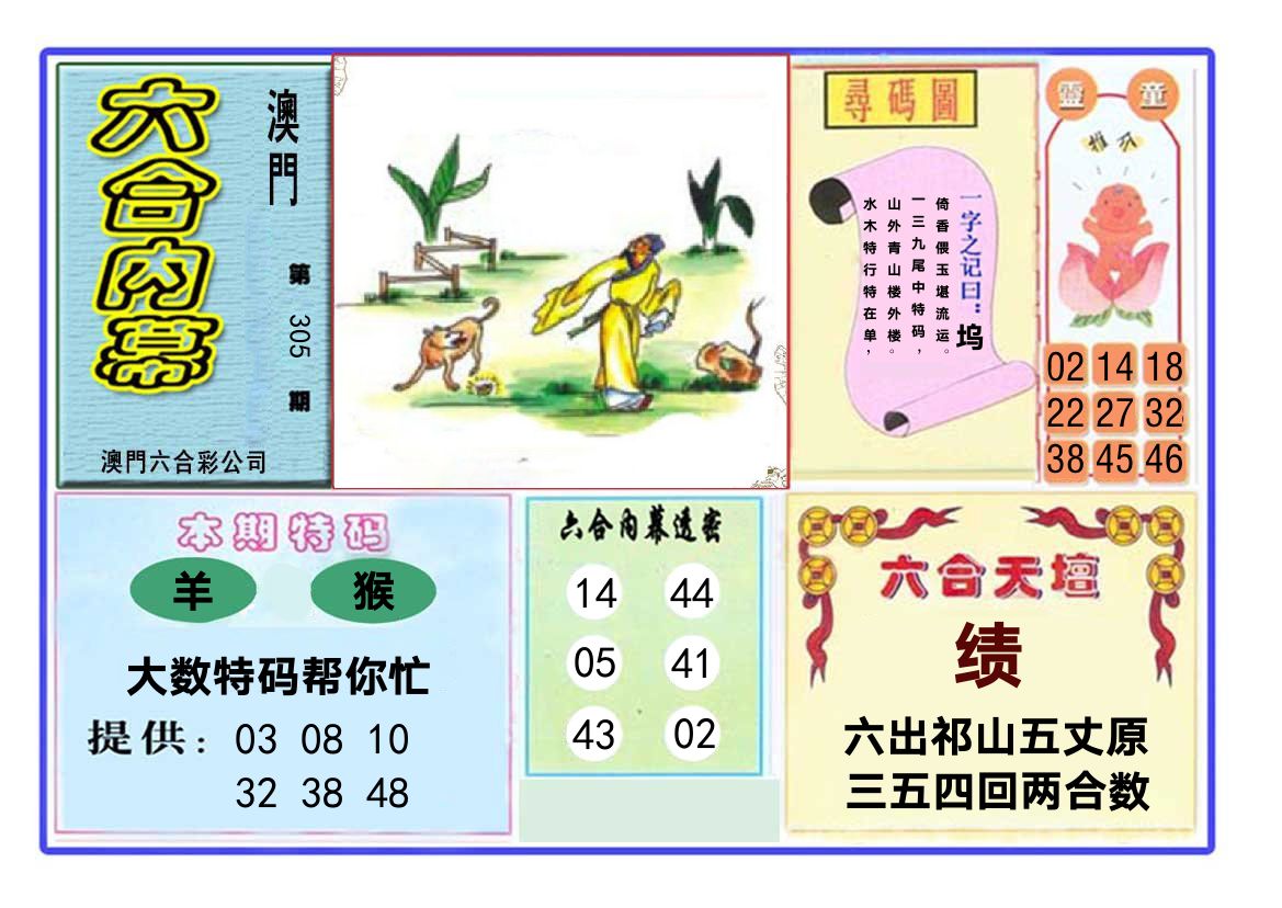 六合内幕 第305期