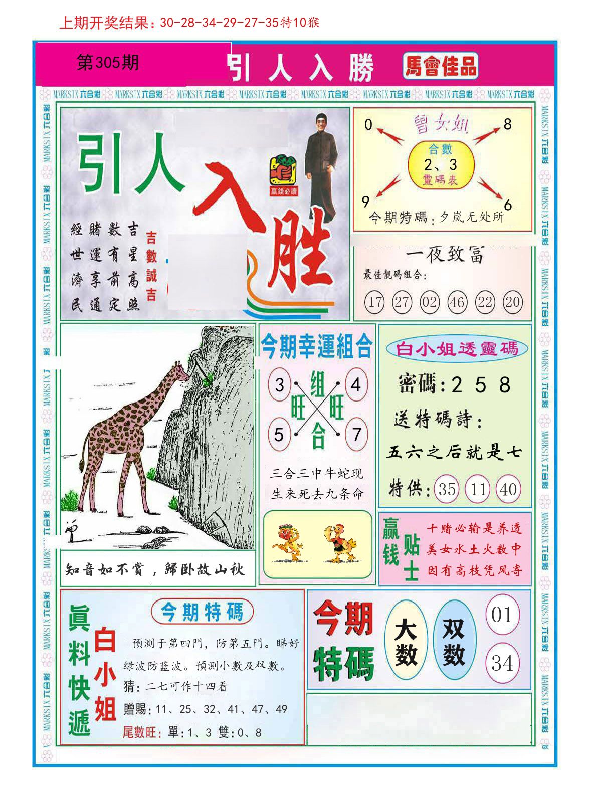 引人入胜 第305期