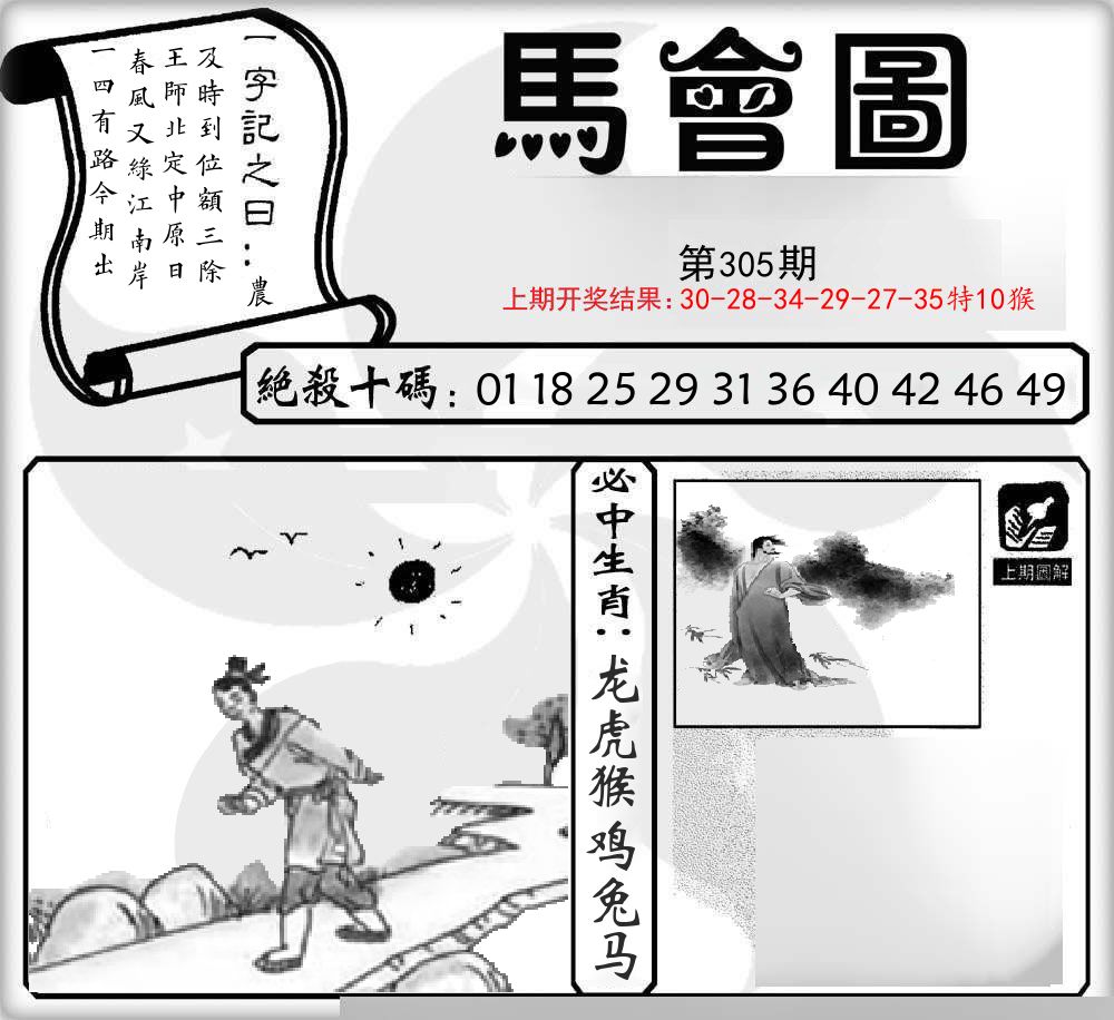 马会图 第305期