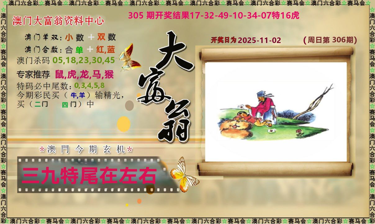 新大富翁 第306期