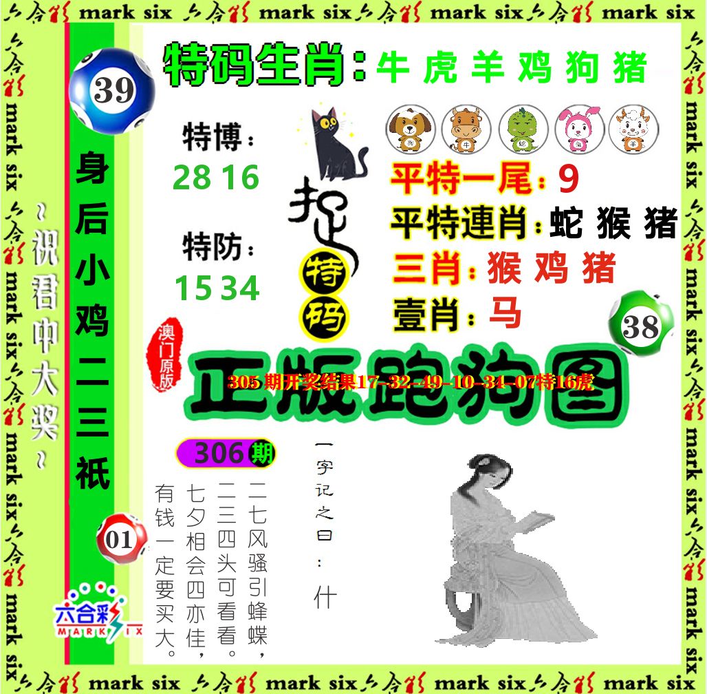 正版跑狗图 第306期
