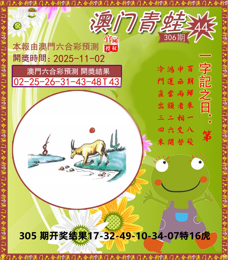 青蛙系列44 第306期