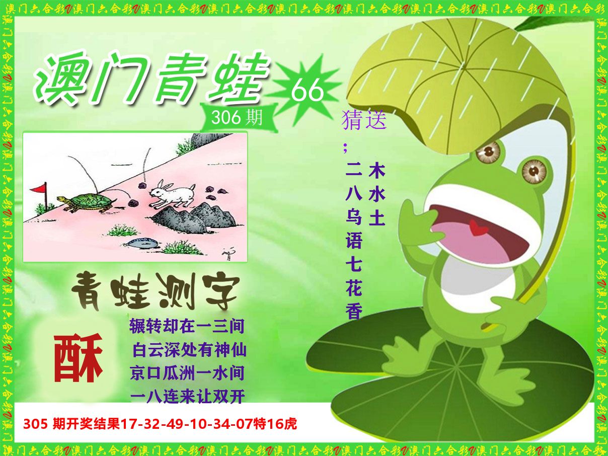 青蛙系列66 第306期