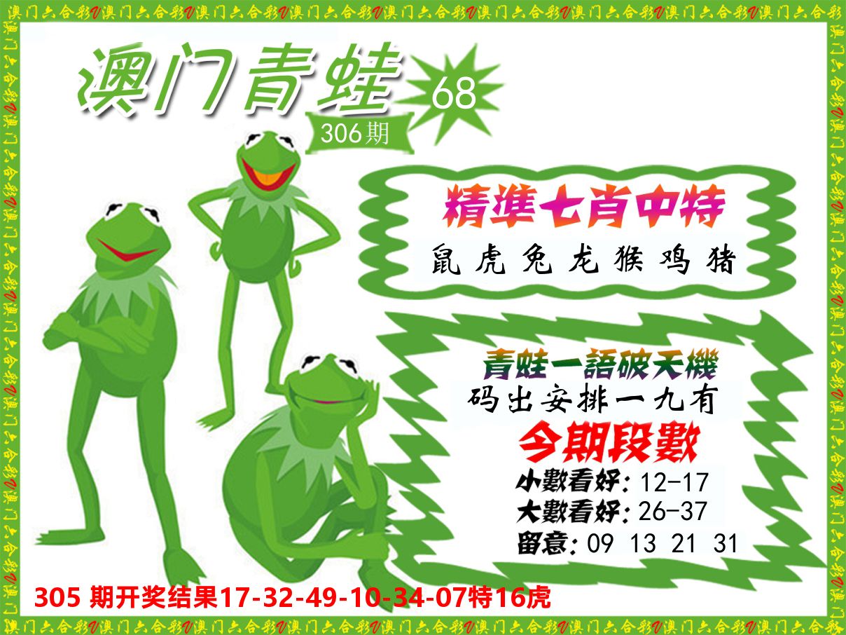 青蛙系列68 第306期
