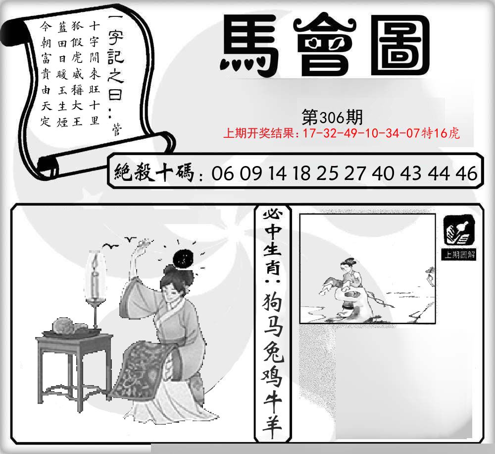马会图 第306期